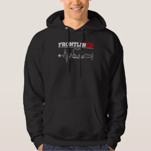 Veste À Capuche Frontliner Er Nurse Hospital Médicale Inscrit Nu