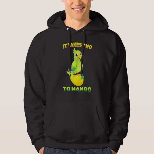 Veste À Capuche Fruit - Il Faut Deux À Mango - Oiseau De Perroquet (Devant)
