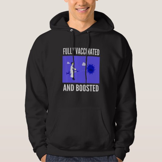 Veste À Capuche Fully Vaccinated And Boosted  Cool Cute 2020 2021  (Devant)
