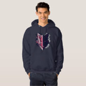 Veste À Capuche Fumée de la tête de loup (Devant entier)