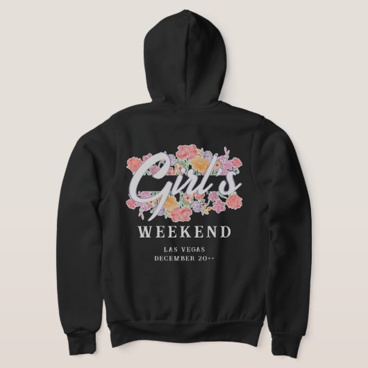 Veste À Capuche Fun Girls Weekend Night Out avec Script Text (Couchage Retour)
