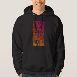 Veste À Capuche Funky 8e Anniversaire Chemise Vieux Mètre Drôle 8