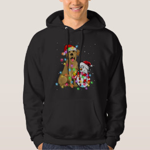 Veste À Capuche Funky Labrador Chien de Noël Snowman lumières P