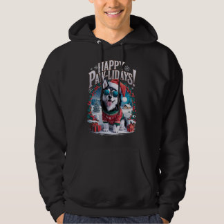 Veste À Capuche Funny Alaskan Klee Kai Chien Joyeux Jeux de Noël