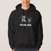Veste À Capuche Funny Bowling Cow Bowling Ball Bowler Strike Bowli (Devant)