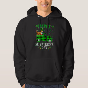 Veste À Capuche Funny Buffalo Plaid Green Truck Bobcat St Patrick