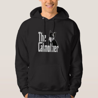 Veste À Capuche Funny Cat Catmother Black and White Cat Mother Kit