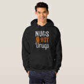 Veste À Capuche Funny Chicken Nugget Tee Nugs Not Drugs (Devant entier)