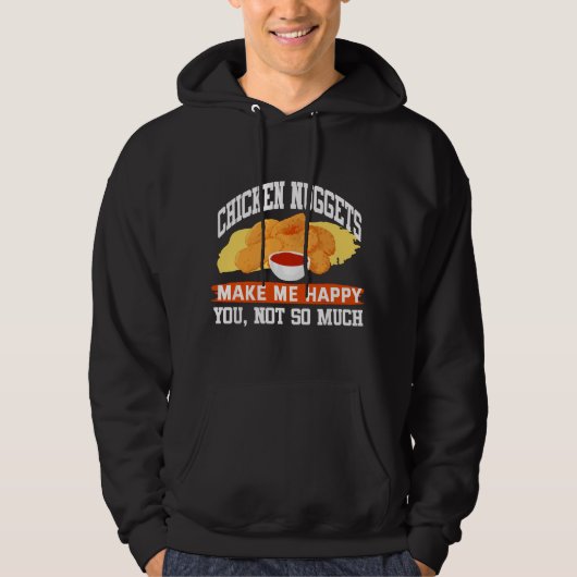 Veste À Capuche Funny Chicken Nuggets Sarcastic Fried Chicken Love (Devant)