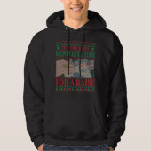 VESTE À CAPUCHE FUNNY CHRISTMAS POKER UGLY SWEATER (Devant)