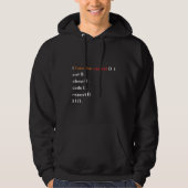 Veste À Capuche Funny Computer Science Coder Programmer, Fonction (Devant)