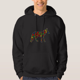 Veste À Capuche Funny Coyote Animaux Puzzle Pièces Autisme Prix