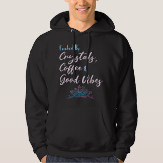 Veste À Capuche Funny Crystals and Coffee Witchy Quote