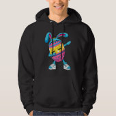 Veste À Capuche Funny Dabbing Easter Egg Apparel Bunny Easter Day  (Devant)