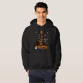Veste À Capuche Funny Doberman Noël Arbre 316 (Devant entier)