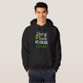 Veste À Capuche Funny Enseignant Sur St Patricku2019s Jour Chance (Devant entier)