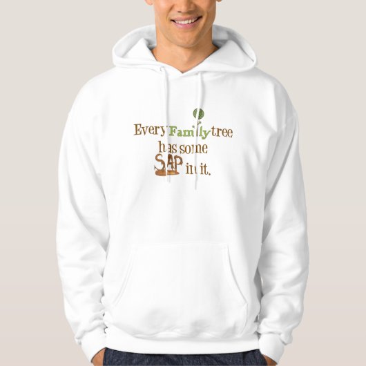 Veste À Capuche Funny Family Tree Sap (Devant)