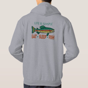 Veste À Capuche Funny Fishing Dit : Mangez du poisson endormi