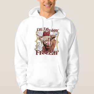 Veste À Capuche Funny Highland Cow Je Freaking Freeaking Western C