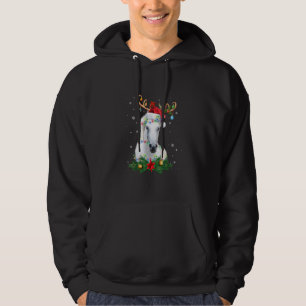 Veste À Capuche Funny Horse Reindeer Antlers Lumières Ornement Chr