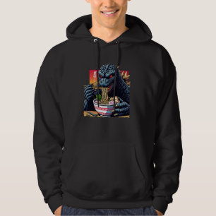 Veste À Capuche Funny Kaiju Manger Ramen japonais Monster Lover Bi