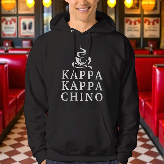 Veste À Capuche Funny Kappa Kappa Chino Grec Lifestyle Noir