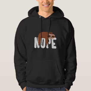 Veste À Capuche Funny Lazy Sloth Nope mignonne Sloth