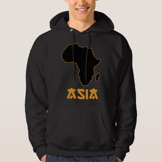 Veste À Capuche Funny Mixed Up Africa Asia 4 (Devant)