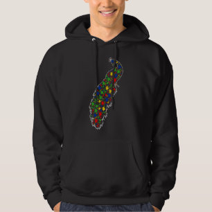 Veste À Capuche Funny Peacock Animaux Puzzle Pièces Autisme Connai