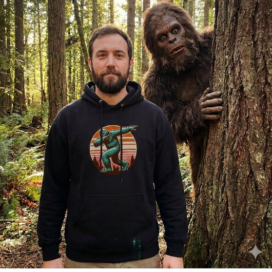 Veste À Capuche Funny Sasquatch Bigfoot Dabbing Personalized