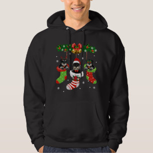 Veste À Capuche Funny Schnauzer Christmas Tree Socks Dog Lover Xma