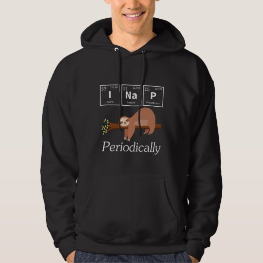 Veste À Capuche Funny Science Pun Chimie Sloth Nap Lover (Devant)