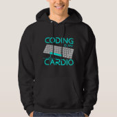 Veste À Capuche Funny Software Engineer Gift - Coding Is My Cardio (Devant)