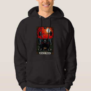 Veste À Capuche Funny Tarot Card Bench Presse Gymnase Occult Entra