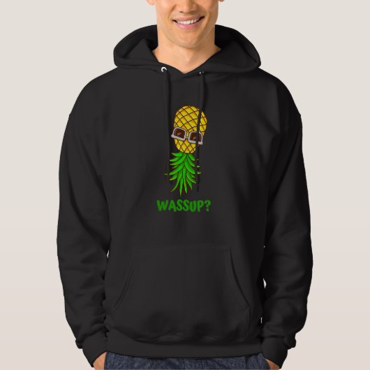 Veste À Capuche Funny Upside Down Pineapper Swinger Wassup (Devant)