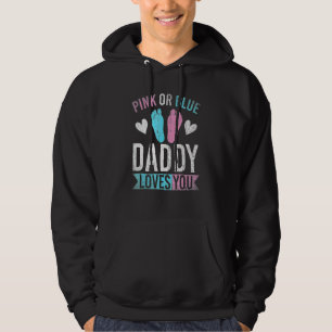Veste À Capuche Futur Papa Rose Ou Bleu Papa Vous Aime Genre Rev