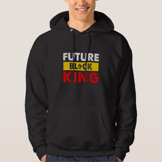 Veste À Capuche Futur Roi Noir Fier Fier BLM Melanin Pr (Devant)