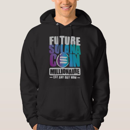 Veste À Capuche Future SOLANA Coin Millionaire (Devant)