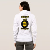 Veste À Capuche Gagné non hérité™ Bitcoin Crypto Flex Edition (Dos entier)