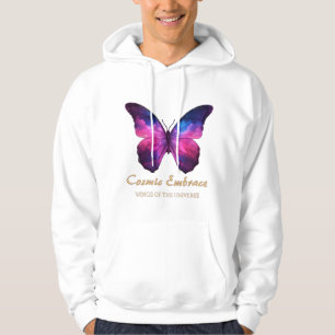 Veste À Capuche Galaxie Papillon Cosmique Ailes