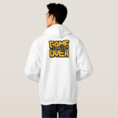 Veste À Capuche Game Over, Level Up : Monde de jeu rétro pixelisé (Dos entier)