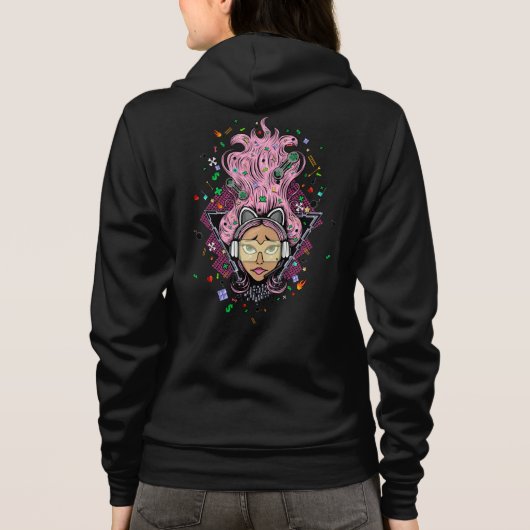 Veste À Capuche Gamer fille (Dos)