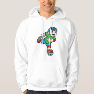Veste À Capuche Garçon en patinage avec patins et casque
