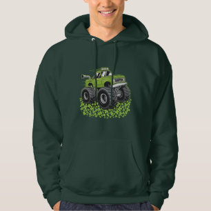 Veste À Capuche Garçon Saint-Patrick Enfant Chanceux Camion Monstr