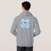 Veste À Capuche Garde côtière en chef retraité (Dos entier)