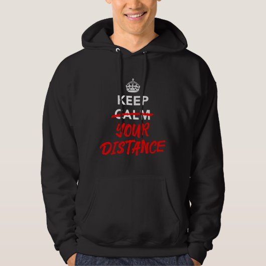 Veste À Capuche Gardez vos distances (Devant)