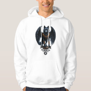 Veste À Capuche Gardien de la Lune – Le Loup à l'Aile Noire