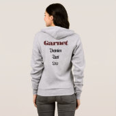 Veste À Capuche Garnet Birthstone - Janvier T-Shirt (Dos entier)