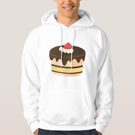 Veste À Capuche Gâteau Et Fraise (Devant)