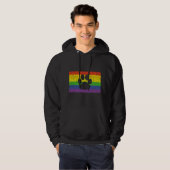 Veste À Capuche Gay Furry Pride Fandom Paw Rainbow LGBT Flag Gift (Devant entier)